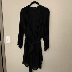 ModCloth Faux Wrap Top W Fabric Belt